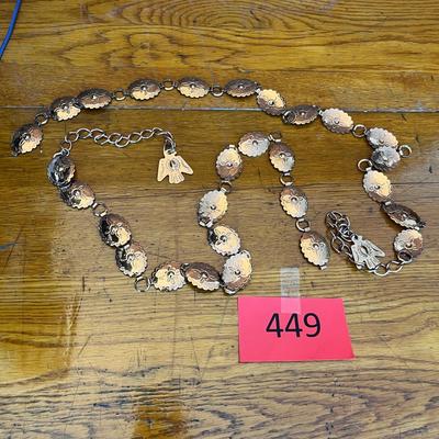 2 Copper Vintage Concho Belts