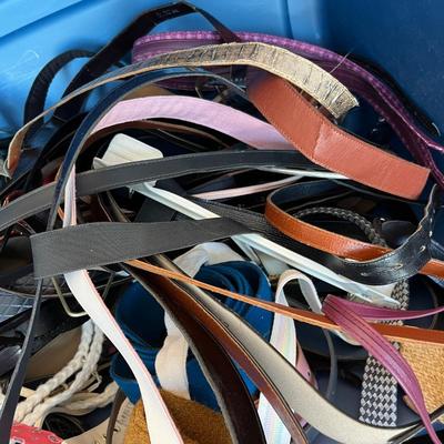 Tub of Dress Belts