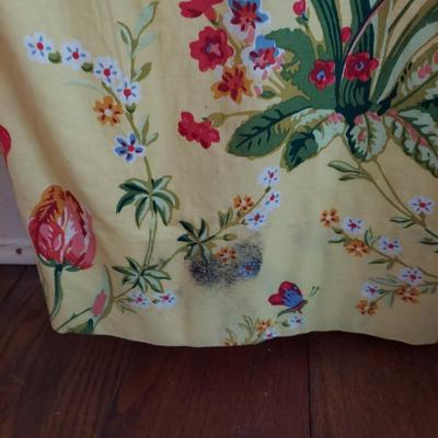 Floral Curtains w/ Cornices (LR-BBL)