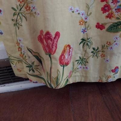 Floral Curtains w/ Cornices (LR-BBL)