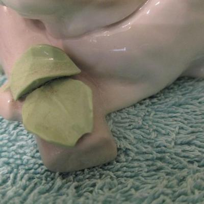 Lladro Brown Eating Bunny Rabbit Gloss Finish Figurine