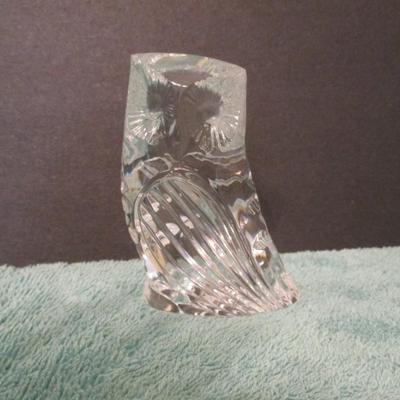 Waterford Crystal Owl Figurine Paperweight