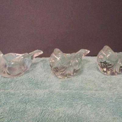Crystal Bird Candle Holders