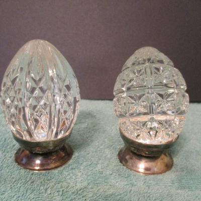 Waterford Crystal Clear Large Decorative Eggs 3 1/2
