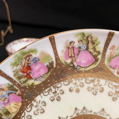 Fine Bone China Coups & Footed Plate (K-SS)