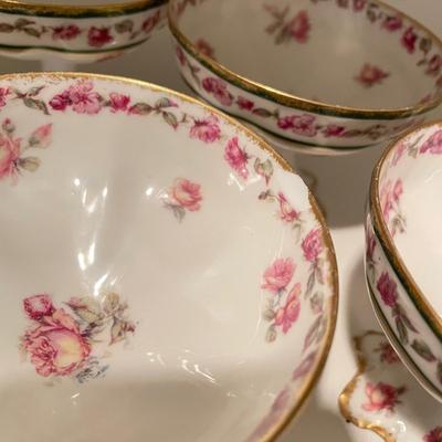 Fine Bone China Coups & Footed Plate (K-SS)