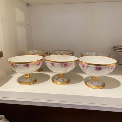 Fine Bone China Coups & Footed Plate (K-SS)