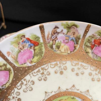 Fine Bone China Coups & Footed Plate (K-SS)