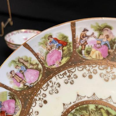 Fine Bone China Coups & Footed Plate (K-SS)