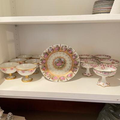 Fine Bone China Coups & Footed Plate (K-SS)