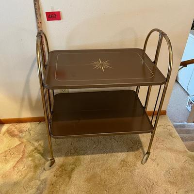 Metal Fold up Bar cart