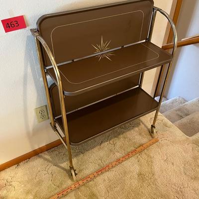 Metal Fold up Bar cart