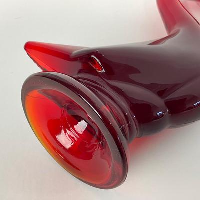 -42- VIKING | Mid Century Epic Ruby Red Duck | Curved Neck