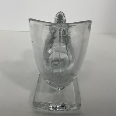 -45- NEW MARTINSVILLE | 1940â€™s Crystal Nautilus Sea Shell Bookends