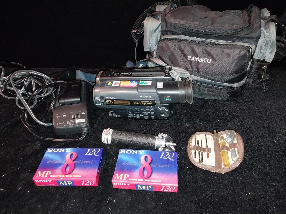 SONY HANDYCAM VIDEO 8 WITH NEW TAPES