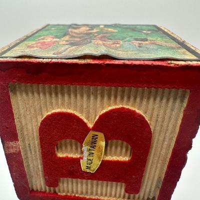 Vintage Wood Alphabet Block Christmas Ornaments (3)