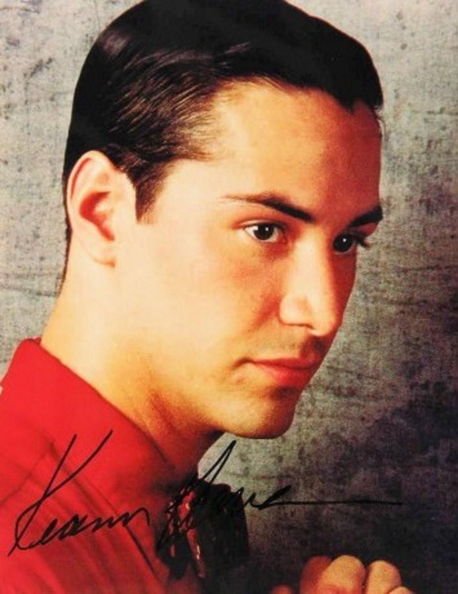 Keanu Reeves signed portrait photo | EstateSales.org