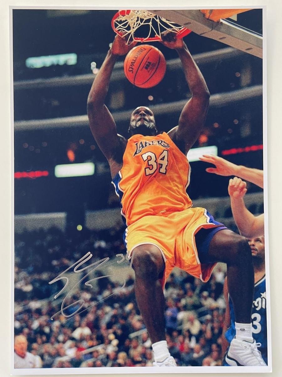 Photo Ancienne Rare De SHAQUILLE O’NEAL Des LA Lakers - Diapositive Couleur 35mm Originale