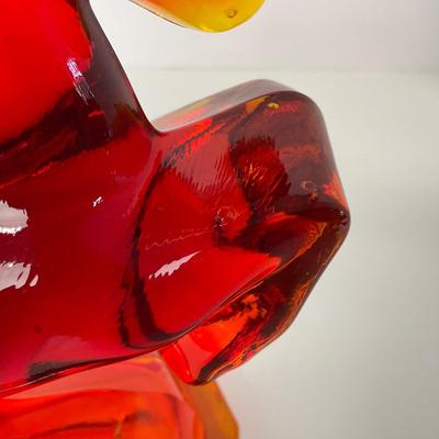 -63- LE SMITH | Red Amberina Rearing Horse | Bookend