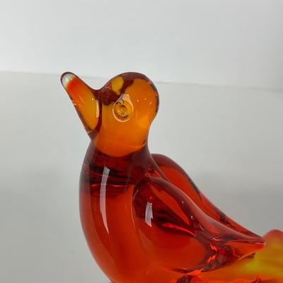 -69- VIKING | Mid Century Orange Amberina Love Bird