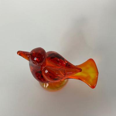 -69- VIKING | Mid Century Orange Amberina Love Bird
