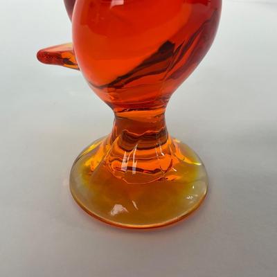 -69- VIKING | Mid Century Orange Amberina Love Bird