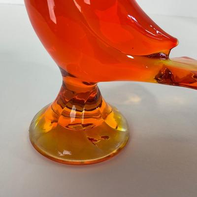 -69- VIKING | Mid Century Orange Amberina Love Bird