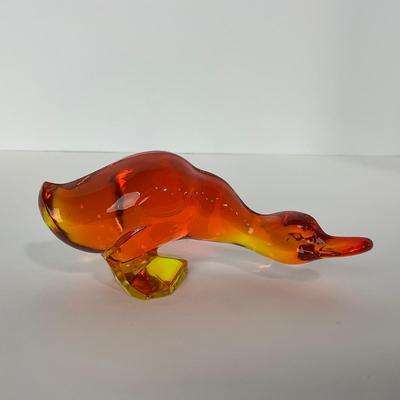 -70- VIKING | Orange Amberina Epic Fighting Duck | Head Down
