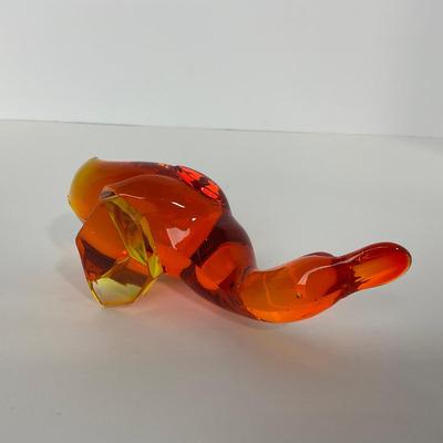 -70- VIKING | Orange Amberina Epic Fighting Duck | Head Down