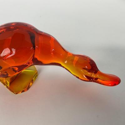 -70- VIKING | Orange Amberina Epic Fighting Duck | Head Down
