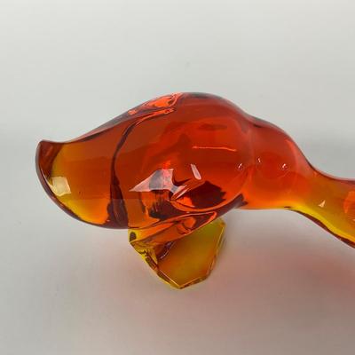 -70- VIKING | Orange Amberina Epic Fighting Duck | Head Down