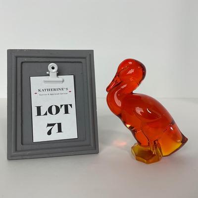 -71- VIKING | Orange Amberina Epic Fighting Duck | Head Up