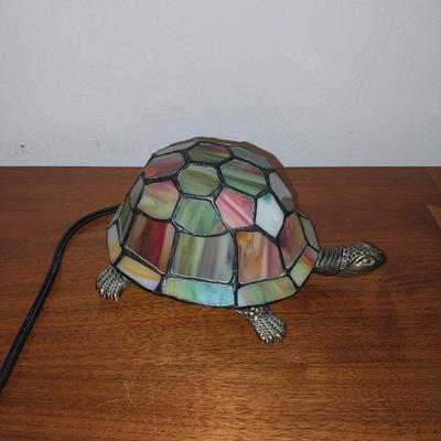 TURTLE LIGHT AND TWO GLASS TRINKET BOXES