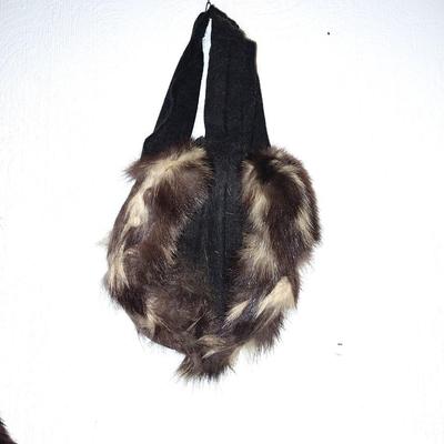 FUR HAND MUFF AND MATCHING FUR HAT