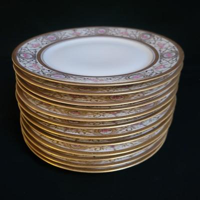 Set of 12 Limoges Plates (K-DW)