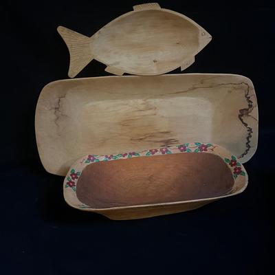 Wooden Trencher Bowls (K-MG)