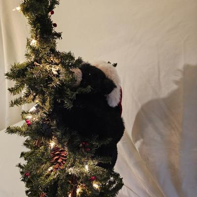 Bear Climbing Tree & Assorted Light Strings  (L-JS)