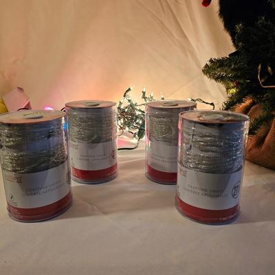 Bear Climbing Tree & Assorted Light Strings  (L-JS)