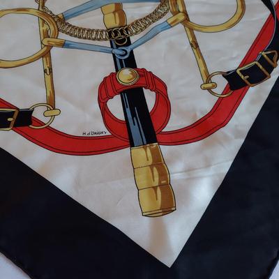 Two HermÃ¨s Silk Square Scarves: 