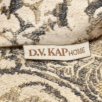 D.V. KAP HOME ~ Pair (2) ~ Vogue Pewter ~ Feather Decorative Pillows