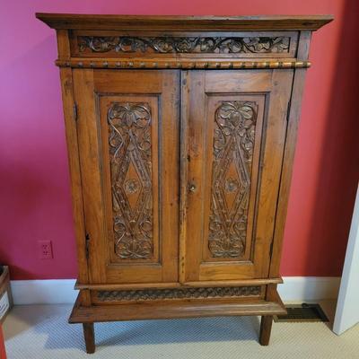 Carved Wood Cabinet (BR-DW)