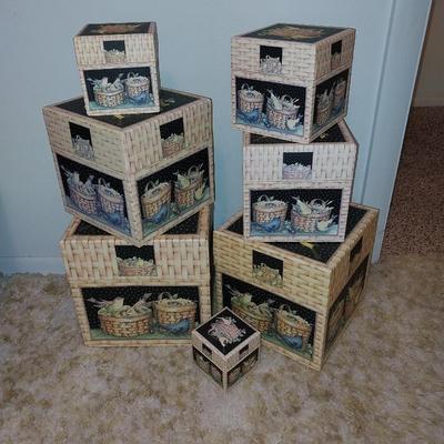 NESTING GIFT BOXES AND HANDMADE DOLL