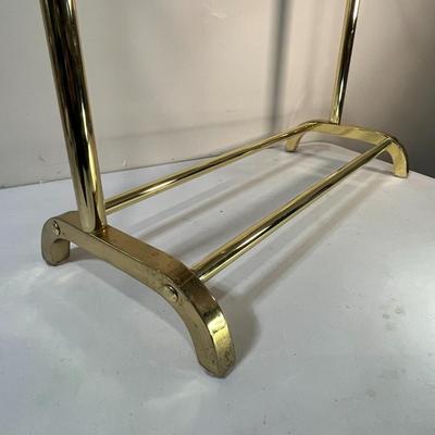 SOLID BRASS STANDING QUILT RACK