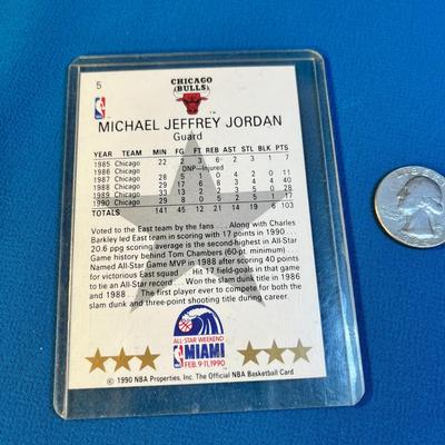 NBAHOOPS MICHAEL JORDAN BASKETBALL CARD- ALL-STAR WEEKEND MIAMI 1990 