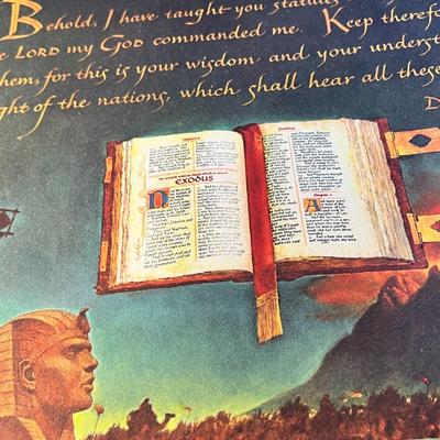 "THE TEN COMMANDMENTS" MOVIE PROMOTIONAL BOOKLET FULL COLOR