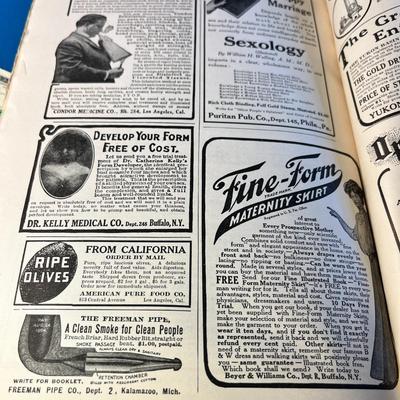 APRIL 1908 ISSUE OF "THE PACIFIC MONTHLY" ARTICLES, PHOTOS, ADS re: WASHINGTON STATE