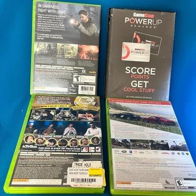 XBOX 360 GROUP OF 4: MOTORSPORT 3, POKER, ALAN WAKE, DYNASTY WARRIORS 6