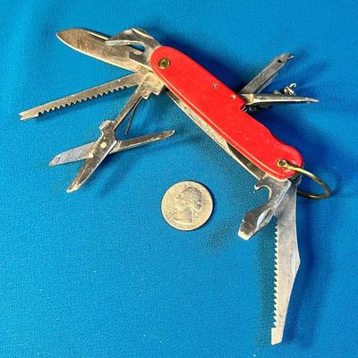 POCKET SWISS ARMY STYLE 10-BLADE POCKET KNIFE 