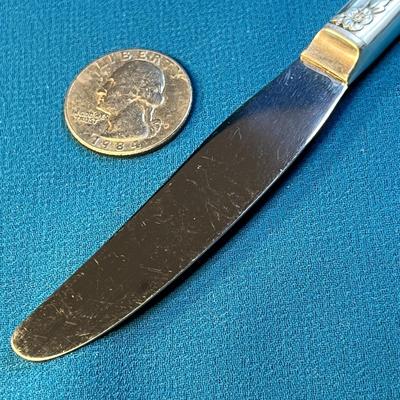 VINTAGE SILVER PLATED SMALL SERVING KNIFE