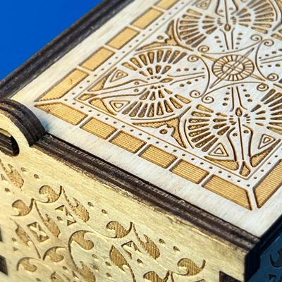 CHARMING ENGRAVED DETAILED DESIGN WOODEN MUSIC BOX "YOU ARE MY SUNSHINE"